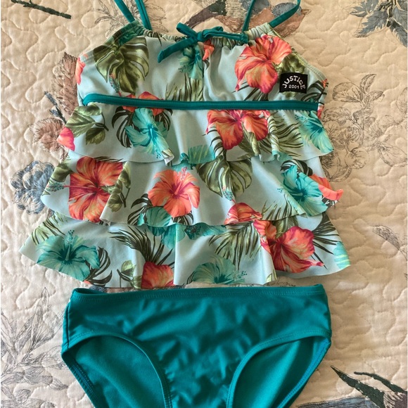 Justice 2 piece tankini 10 - Picture 1 of 4